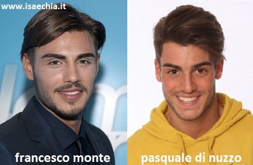 Somiglianza tra Pasquale Di Nuzzo e Francesco Monte