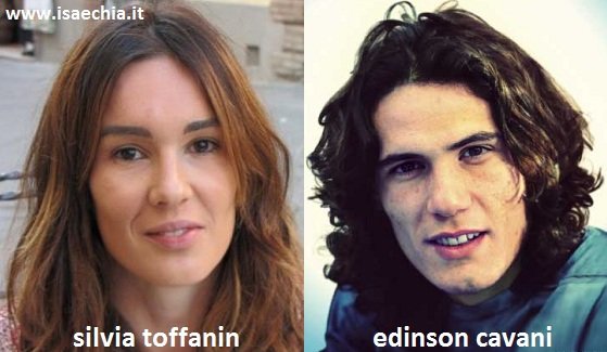 Somiglianza tra Silvia Toffanin e Edinson Cavani