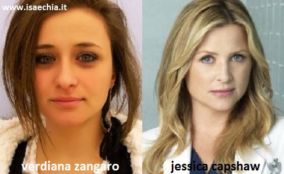 Somiglianza tra Verdiana Zangaro e Jessica Capshaw preview
