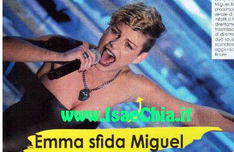 Emma Marrone sfida Miguel Bosé preview