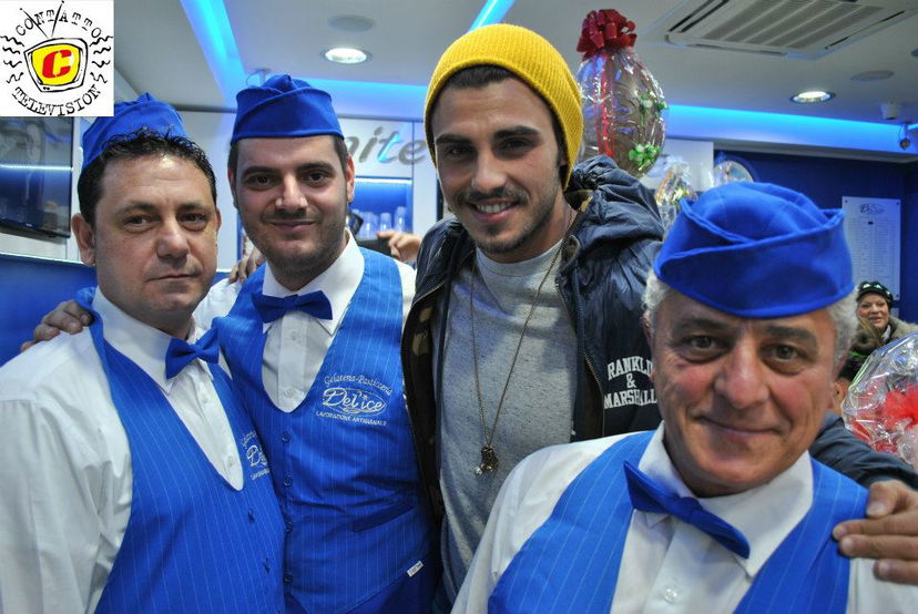 Francesco Monte all’inaugurazione di una gelateria: foto preview