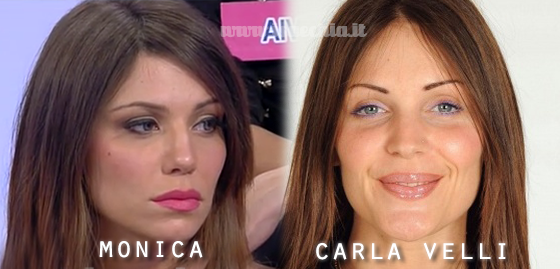 Somiglianza tra Monica e Carla Velli