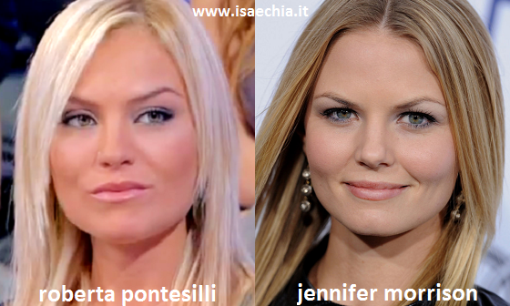 Somiglianza tra Roberta Pontesilli e Jennifer Morrison preview