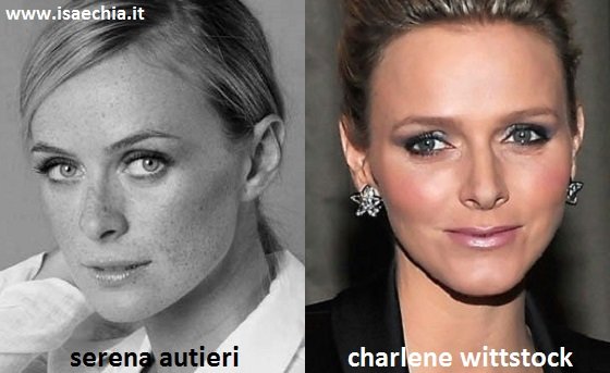 Somiglianza tra Serena Autieri e Charlene Wittstock