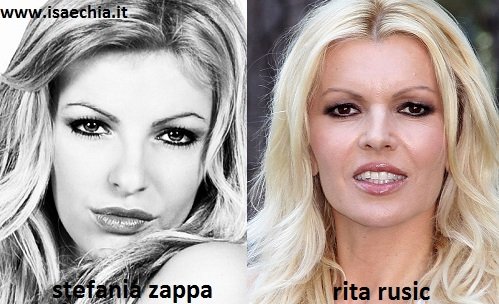 Somiglianza tra Stefania-Zappa e Rita Rusic