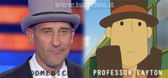 Somiglianza tra il cavaliere Domenico e il Professor Layton preview