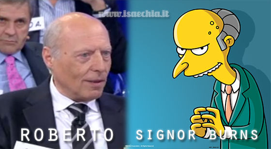 Somiglianza tra il cavaliere Roberto e Montgomery Burns preview