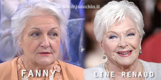 Somiglianza tra la dama Fanny e Line Renaud