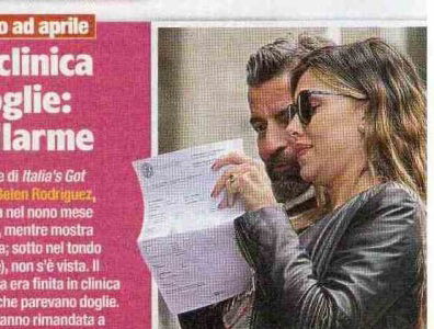 Belen Rodriguez in clinica con le doglie: è falso allarme preview