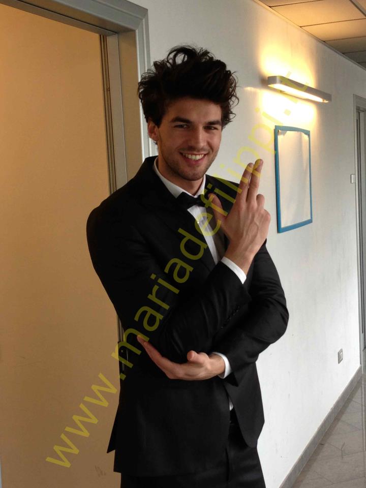 Eugenio Colombo e Andrea Offredi nel backstage della registrazione di ieri: foto preview