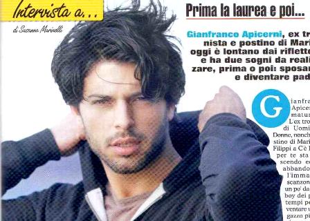 Gianfranco Apicerni: “Marito e padre? Perché no…” preview