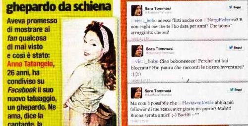 Vip nella rete: Sara Tommasi “minaccia” Bobo Vieri, Anna Tatangelo e il suo timido ghepardo da schiena preview
