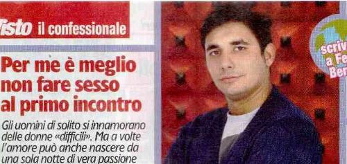 Il Confessionale di Ferdi Berisa: “Per me è meglio non fare sesso al primo incontro!” preview