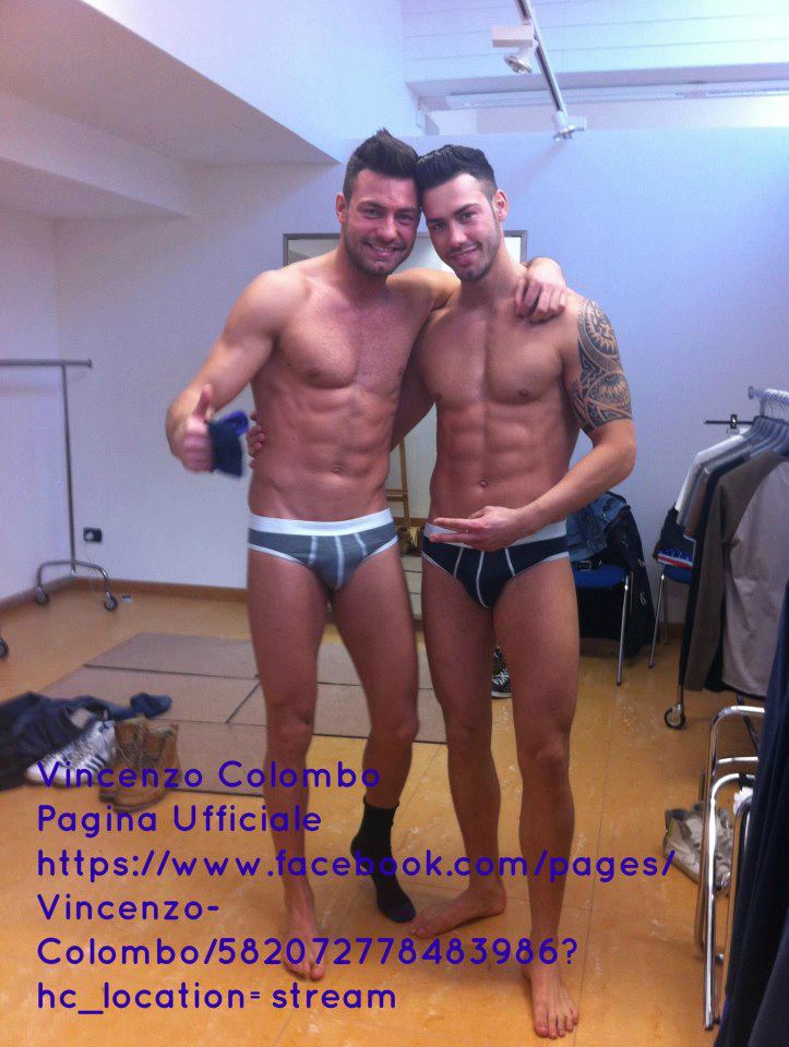 Eugenio Colombo ed il fratello Vincenzo modelli per Tezenis: foto preview