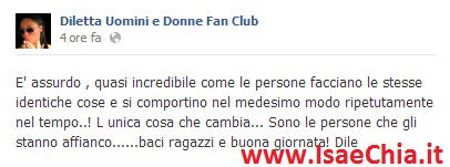 Diletta Pagliano su Facebook lancia una frecciatina a Leonardo Greco? preview