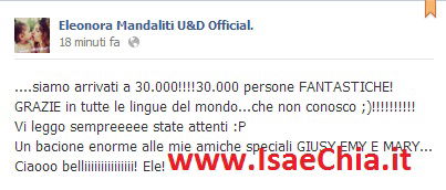 Eleonora Mandaliti: foto e messaggio su Facebook preview