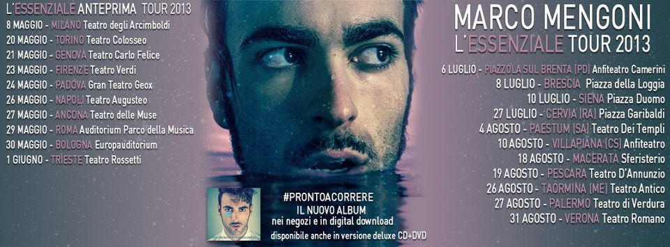Fattore M: spazio dedicato a Marco Mengoni. Il singolo “Pronto a correre” in rotazione sui principali network radiofonici. Tutto esaurito per le anteprime teatrali de L’essenziale Tour. Annunciate nuove tappe estive. L’intervista a Radio Number One article-post