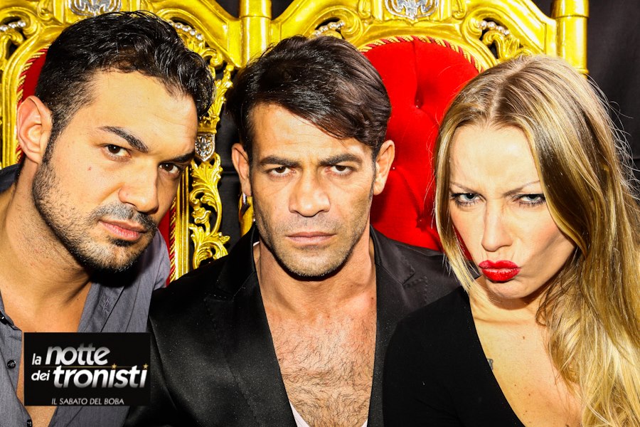 Leonardo Greco, Karina Cascella e Gianni Sperti: serata article-post