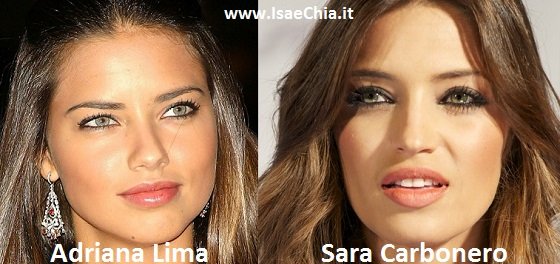 Somiglianza tra Adriana Lima e Sara Carbonero