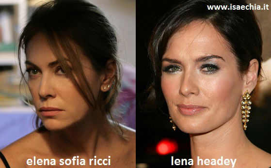 Somiglianza tra Elena Sofia Ricci e Lena Headey preview