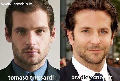 Somiglianza tra Tomaso Trussardi e Bradley Cooper