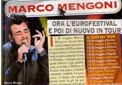 Marco Mengoni: ora l’Eurofestival e poi di nuovo il tour / Raimondo Todaro: Diventerò papà / Lana Del Rey e Annalisa Scarrone si “scambiano” città