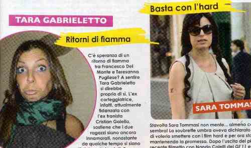 Settimana Vip: Ritorni di fiamma, secondo Tara Gabrieletto; Sara Tommasi: “Basta con l’hard” article-post
