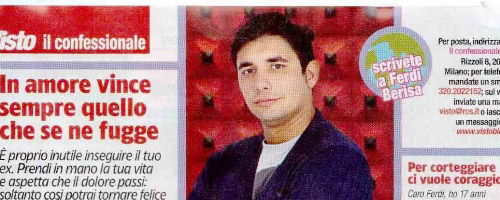 Il Confessionale di Ferdi Berisa: “In amore vince sempre quello che se ne fugge” preview