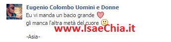 Eugenio Colombo e Francesca Del Taglia: scambio di cuori su Facebook (foto) preview