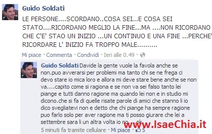 Guido Soldati su Facebook: “Non è detto che chi piange ha sempre ragione. Barbara De Santi a Settembre sarà un’altra volta in trasmissione, io no.”