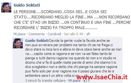 Guido Soldati su Facebook: “Non è detto che chi piange ha sempre ragione. Barbara De Santi a Settembre sarà un’altra volta in trasmissione, io no.” article-post