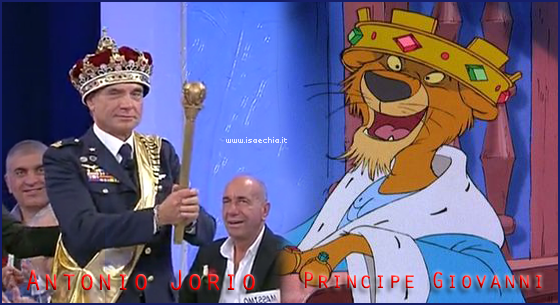 Somiglianza tra Antonio Jorio e il Principe Giovanni di ‘Robin Hood’ preview