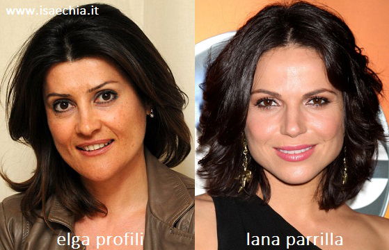 Somiglianza tra Elga Profili e Lana Parrilla preview