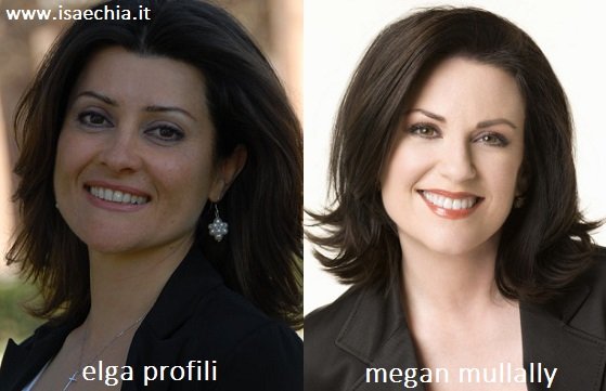 Somiglianza tra Elga Profili e Megan Mullally