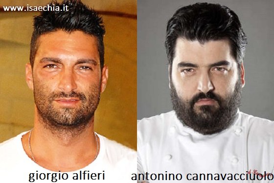 Somiglianza tra Giorgio Alfieri e Antonino Cannavacciuolo