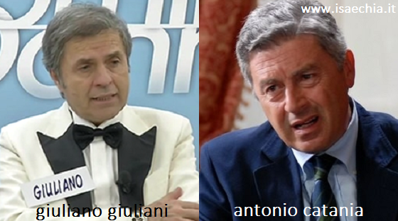 Somiglianza tra Giuliano Giuliani e Antonio Catania