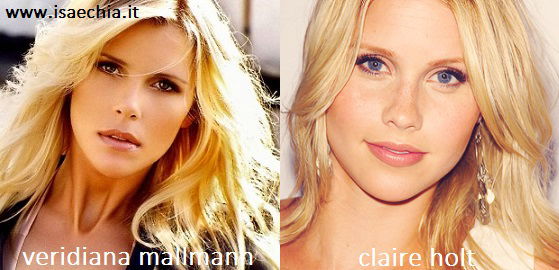 Somiglianza tra Veridiana Mallmann e Claire Holt preview
