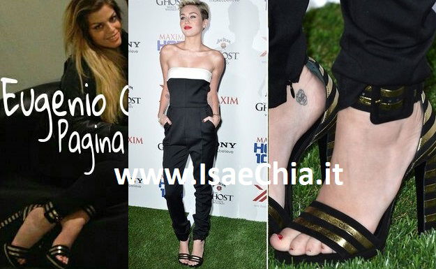 Stesse scarpe per Francesca Del Taglia e Miley Cyrus: foto article-post