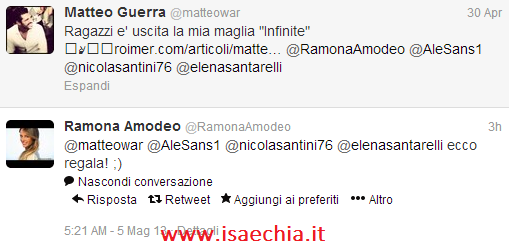 Le t-shirt ideate dai vip: anche Diego Conte e Matteo Guerra per il marchio ‘Roimer’. E le foto del catalogo con Giorgio Alfieri e Veronica Ciardi article-post