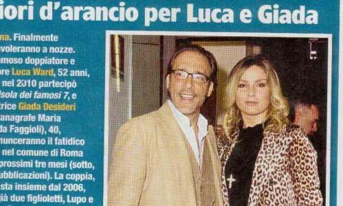 Fiori d’arancio per Luca Ward e Giada Desideri preview