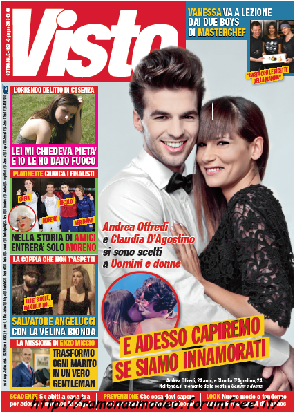 Andrea Offredi e Claudia D’Agostino sulla copertina del nuovo numero di Visto preview