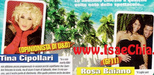 Dove vai in vacanza? Ecco le risposte di Marco Meloni, Tina Cipollari, Rosa Baiano, Waima Vitullo, Jimmy Barba e Giacomo Urtis preview