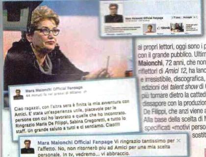 Visto nella rete – Mara Maionchi ha deciso: “Ad Amici non torno più”; Passione al top tra Eugenio Colombo e Francesca Del Taglia; Giuseppe Giofré dal ballo a re del canto; Alessandro Pess: a luglio il via ai lavori per il bebé article-post