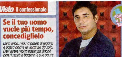 Il Confessionale di Ferdi Berisa: “Se il tuo uomo vuole più tempo, concediglielo!” preview