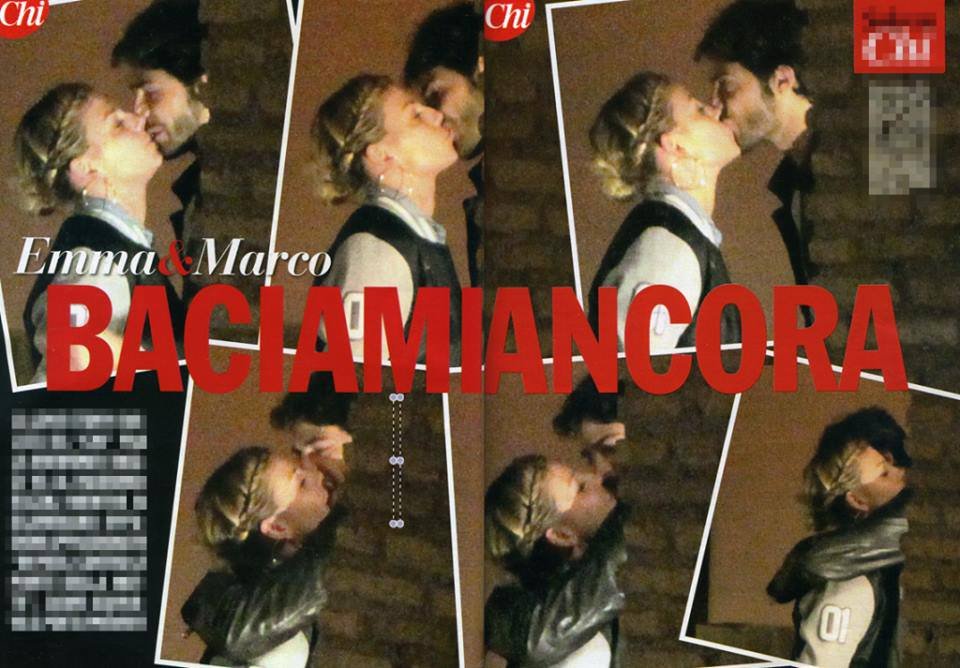 I baci di Emma Marrone e Marco Bocci: foto