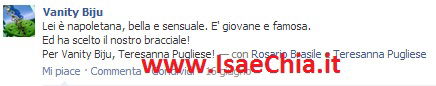 Teresanna Pugliese testimonial per Vanity Biju: foto article-post