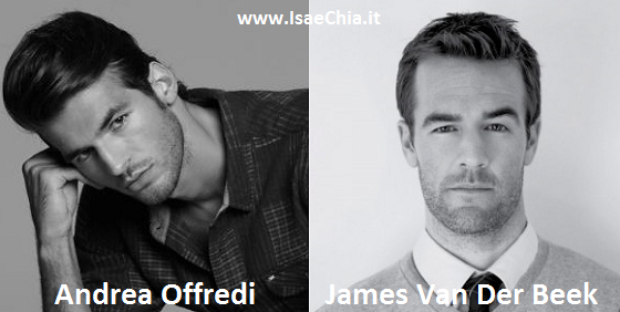 Somiglianza tra Andrea Offredi e James Van Der Beek preview