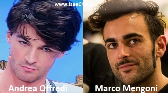 Somiglianza tra Andrea Offredi e Marco Mengoni