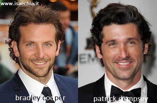 Somiglianza tra Bradley Cooper e Patrick Dempsey