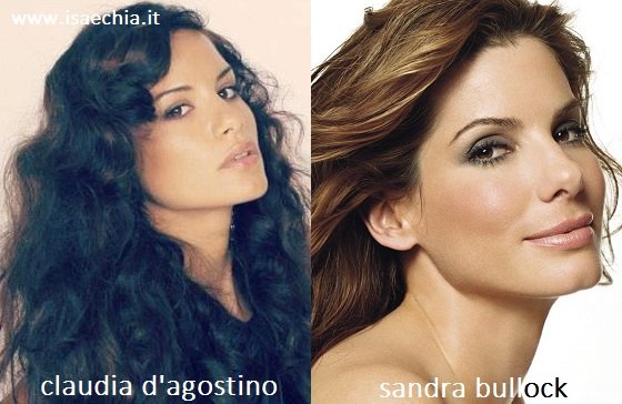 Somiglianza tra Claudia D’Agostino e Sandra Bullock